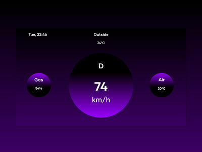 DailyUI::034 (Car Interface) adobe xd car interface dailyui dailyui034 dailyui100 dailyuichallenge ui