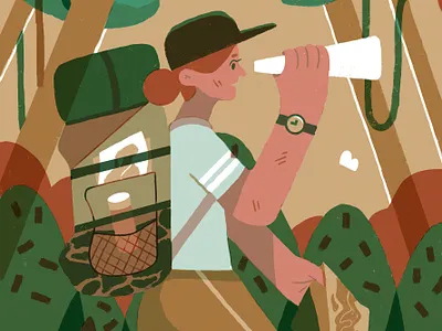 jungle green illustration jungle