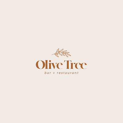 Olive Tree bar logo branding design logo logo design restaurant branding restaurant logo