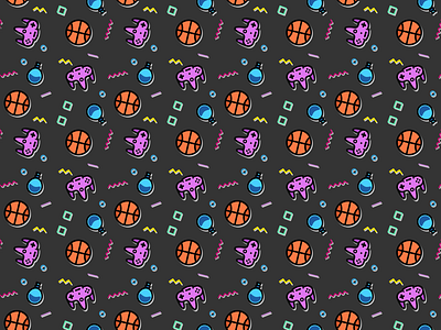 90s Pattern 90s icons illustrator memphis design pattern photoshop squiggles throwback vectors