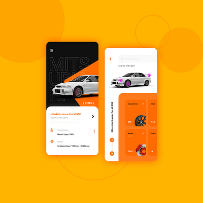 JDM Cars mobile apps japanesdomesticcars jdmcars mitsubishi mitsubishilancerevovi mobile mobile app mobile design mobile ui ui ux