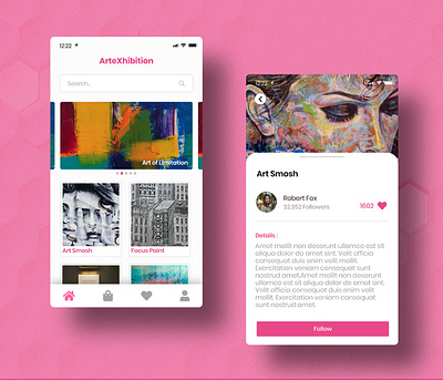 Art Exhibition App app branding design icon illustration minimal ui ux web