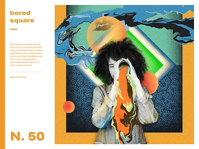 Inquisitive Mood | Bored Square 50 artwork bored camera collage design digital procreate series square