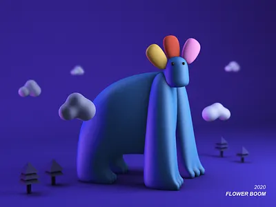 monster c4d cartoon character