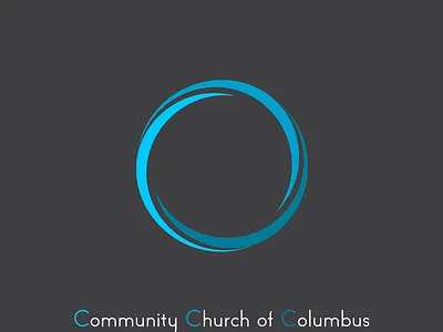CCC blue branding church church branding church design church logo church marketing design graphic design icon lettermark logo optical illusion