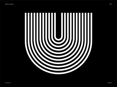 Letter U - Experimental 36daysoftype experiment experimental flat icon letter letter u type design typeface typography u letter u logo u symbol