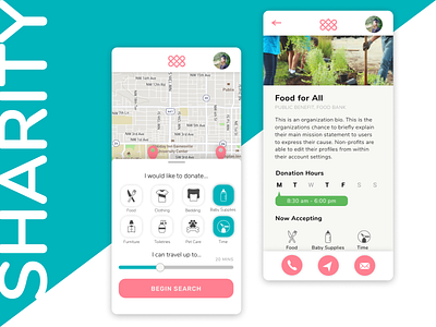 Sharity Design Concept app app concept app design branding design ui uidesign