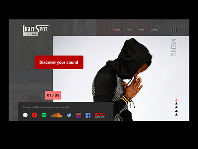 Light Spot Entertainment (Conecpt 1) admin panel branding creative design design illustration illustrator material minimal mobile ui web