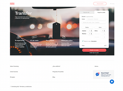 Transfer service for Cohosting cohosting design project ux ui web web designer webdesign