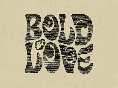 Bold as Love funky handdrawn hippy jimi hendrix texture trippy type typography wood