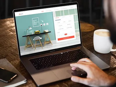 Landing page: Energy supply contracts in direct sales app design agency energy supply web design homepage design huex studio power company landing user experience user interface