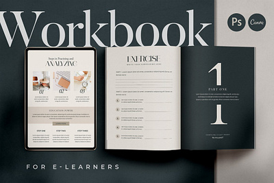Workbook Creator for eCourse branding brochure business catalogue clean creator download ecourse elegant free magazine modern portfolio template workbook