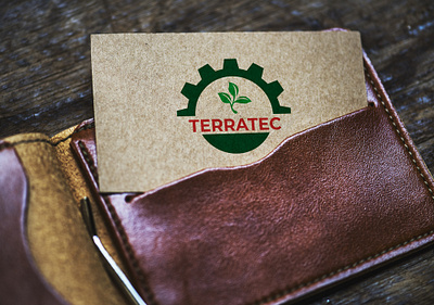 Terratec Logo Design branding design graphic design green logo machine nature plant vector