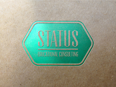 Status branding consulting education graphic design lettermark logo logotype minimalist logo