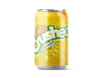 Pineapple Crush Soda Animation animated animation beer branding can crush design energy energy drink logo photoshop soda