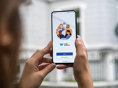 Verity Webinars App Icon app design icon logo minimal