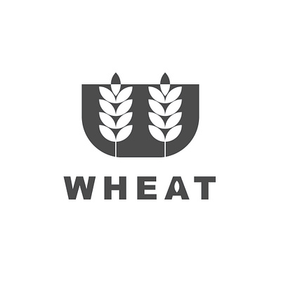 Wheat branding icon initial logo logo logo alphabet logo deisgn logogram logotype wheat wheat logo