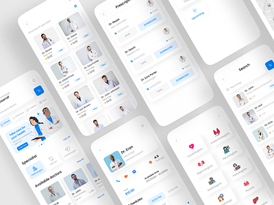 Medical Mobile App app design appointment book appointment design doctor app doctor appointment healthcare healthcare app medical app medical booking app medical healthcare minimal mobile mobile app online appointment patient app pharmacy app product design ui design