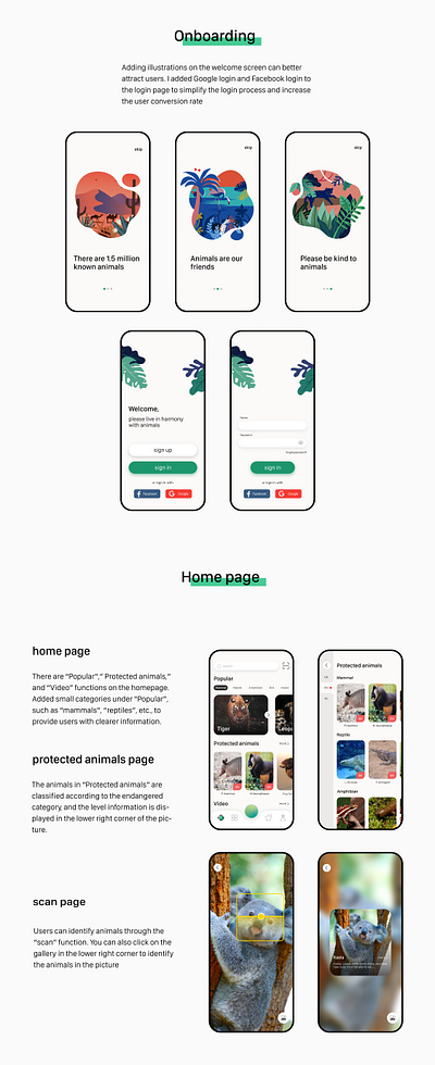 animal encyclopedia app design 3 animal encyclopedia app design ui