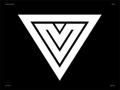 Letter V - Experimental 36daysoftype experiment experimental flat icon letter letter v letter v logo type design typeface typography v letter
