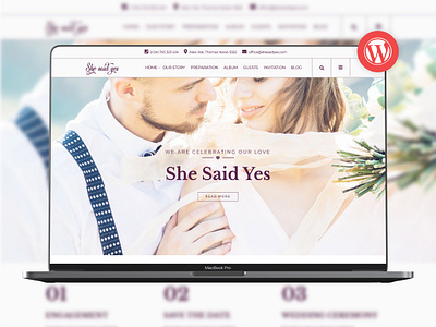 SheSaidYes - Engagement & Wedding WordPress Theme photo gallery photography photography theme portfolio wedding wedding event wedding photographer wedding photography wedding photography theme wedding planner wedding theme wedding venue theme