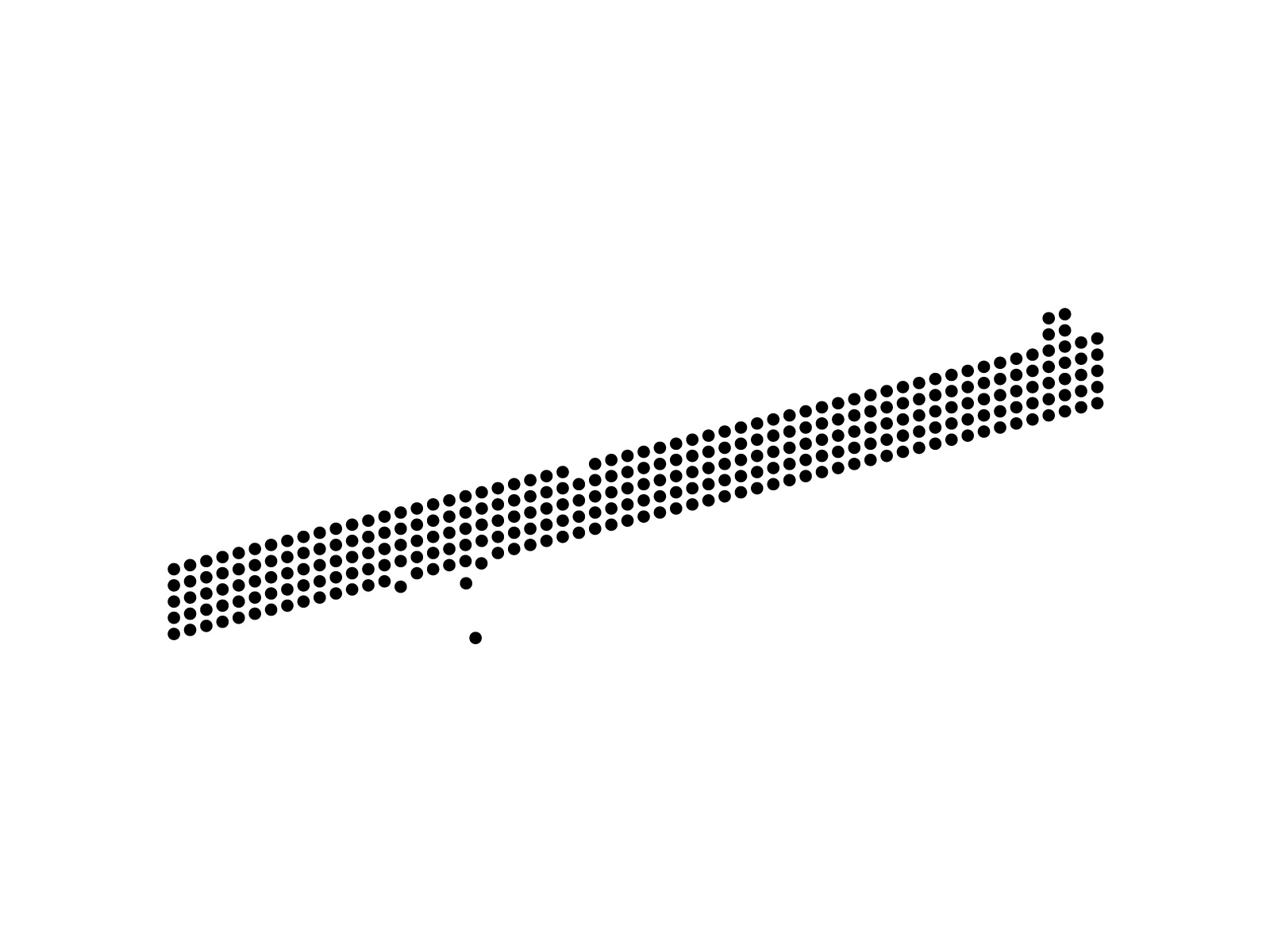 Monument dot graphic design letter monochrome