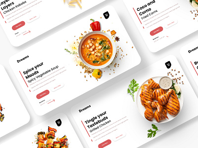 Grilled Dreams - Web UI for a food store creative design design art designer graphicdesign logo design logodesign logos ui ux vector web web design webdesign website website design