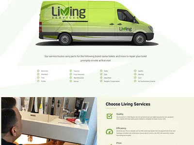 Toilet Repair Landing page design kenya ui designer nairobi website design