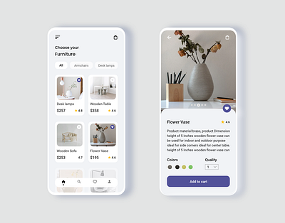 Furniture E Commerce App adobexd app app design ecommerce ecommerce app ecommerce design furniture app furniture design furniture store online shopping ui ui design ux