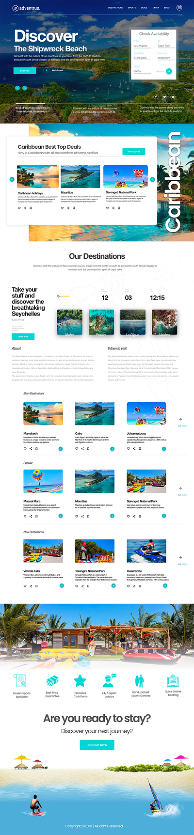 Beach Travel Website beach travel website beach travel website hotel ui nairobi travel website typography ui