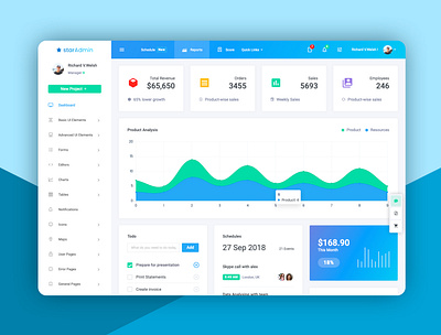 Laravel Admin Template admin admin dashboard bootstrap bootstrap 4 dashboard design product ui ux website