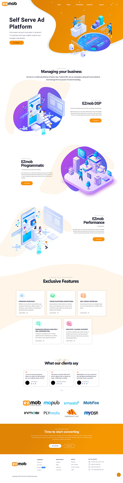Marketing Landing page website kenya ui designer landing page design