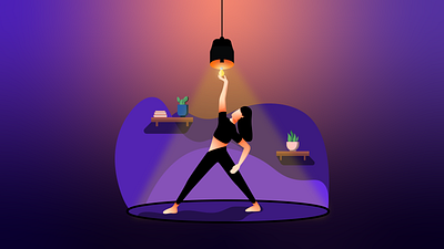 Yoga pose adobe illustrator artwork character childhood design girl illustration illustration illustrator landscape vector yoga yoga app