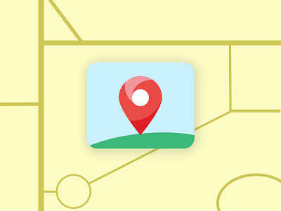 DailyUI #005 | App icon 005 branding daily daily 100 challenge daily ui dailyui dailyui005 dailyuichallenge icon icon design icon set iconography illustration locate location location tracker logo map ui005