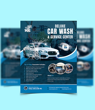 Car Wash Flyer Template Design For Car Wash Business ad car wash flyer auto clean branding business casual car flyer car polish car wash flyer template carwash clean cleaning flyer cleaning service design flyer design psd promotional flyer service service design service icons services template wash business flyer