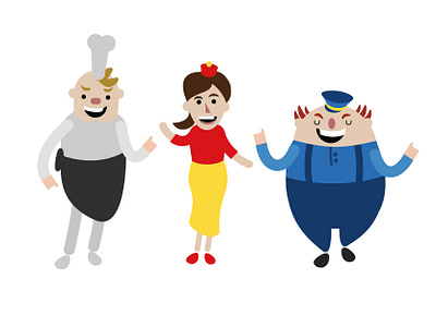 Cartoon characters cartoon design character character design design illustration vector