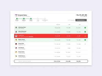Payouts listing listing page pay payment salary transfer transfer money transfers