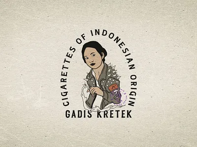 GADIS KRETEK apparel design branding design illustration logo logodesign vector vintage design vintage logo