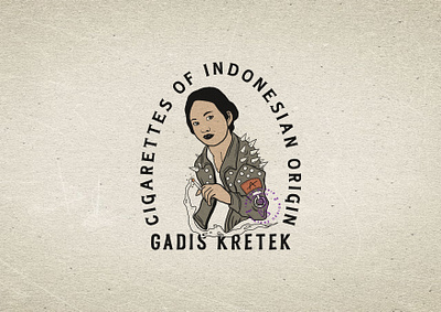 GADIS KRETEK apparel design branding design illustration logo logodesign vector vintage design vintage logo