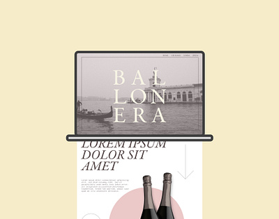 Ballonera prosecco branding ecommerce graphic design typography ux webdesign website website concept