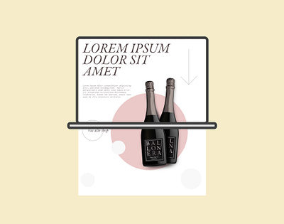 Prosecco wine website branding ecommerce graphic design ui ux webdesign website concept