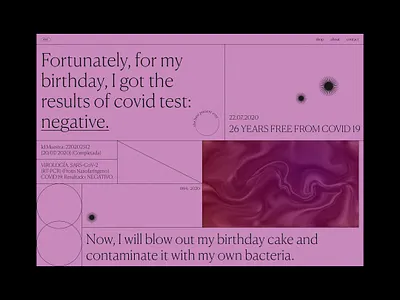 26 Years Free From Covid 19. animation app design concept design design landing page design ui ui design vector web web design