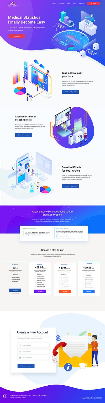 Medical Statistics Landing page kenya ui designer landing page design landing pages medical design nairobi ui