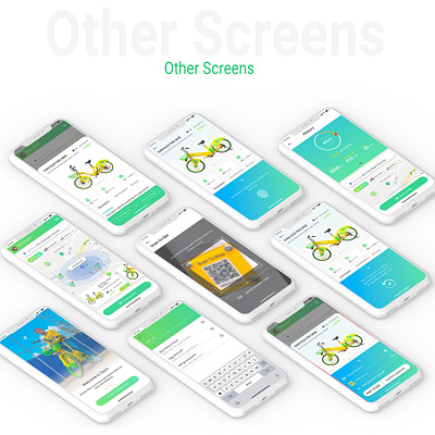 Bike Rental App app design bike app bike rental bike rental app cab app kenya app kenya app scotter app sharing app uber uber app ui