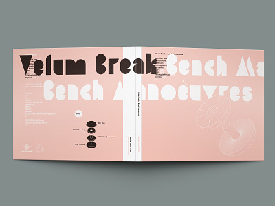 Velum Break – Bench Manoeuvres (CD digipack) cd artwork cd design cd packaging charity compact disc design graphic design music package design vector