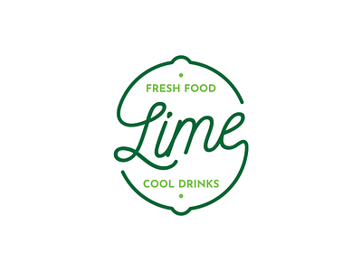 Lime - Visual Identity drinks food fresh green identity lime logo restaurant