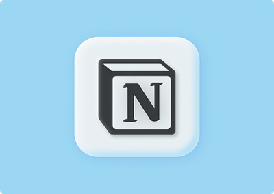 Notion logo IOS App app app logo design apple branding design illustration ios app logo minimal ui ux vector web