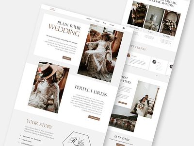 Wedding planner website branding figma figma design ui ui design ux ux design web web design wedding wedding design wedding planner wedding website