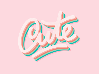 Cute lettering concept cute illustration procreate procreateapp sketch visual design