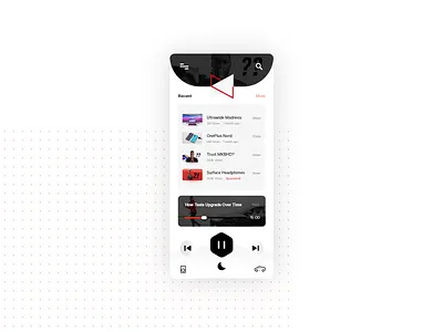 Youtube Podcast mode design adobexd app branding clock app creative design illustration minimal smarthome ui ux